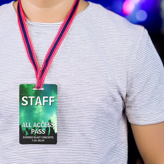 STAFFオールアクセスパス コンサートイベント バッジ