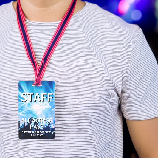 STAFFオールアクセスパス コンサートイベント バッジ