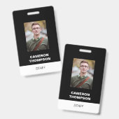 STAFFカスタム社員の写真 バッジ (正面＆裏面)