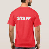 STAFF両面メンズTシャツ Tシャツ (裏面)