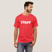 STAFF両面メンズTシャツ Tシャツ (正面フル)
