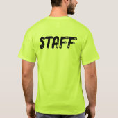 STAFF (back only) Tシャツ (裏面)