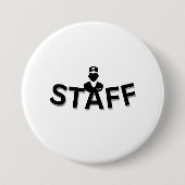 STAFF Button Badge 缶バッジ (正面)