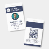 Staff Employee Badges - Security Access Card バッジ (正面＆裏面)