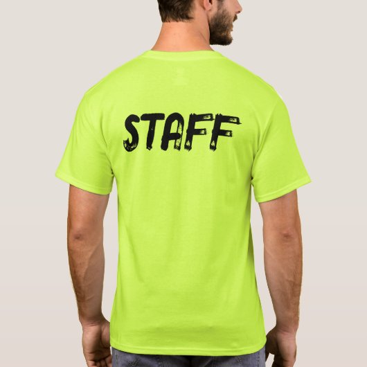 STAFF (front AND back) Tシャツ (裏面)