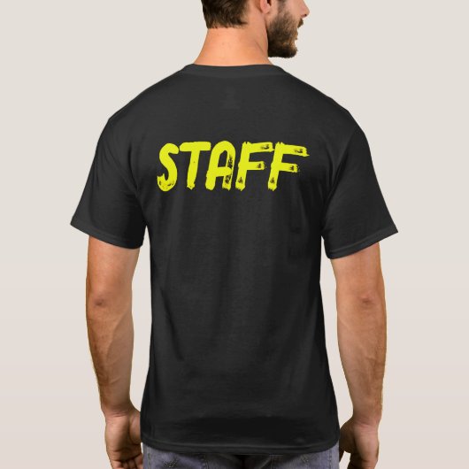 STAFF (front/back) Tシャツ (裏面)