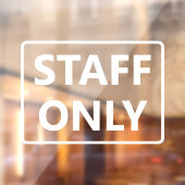 Staff Only ウィンドウサイン (シート2)