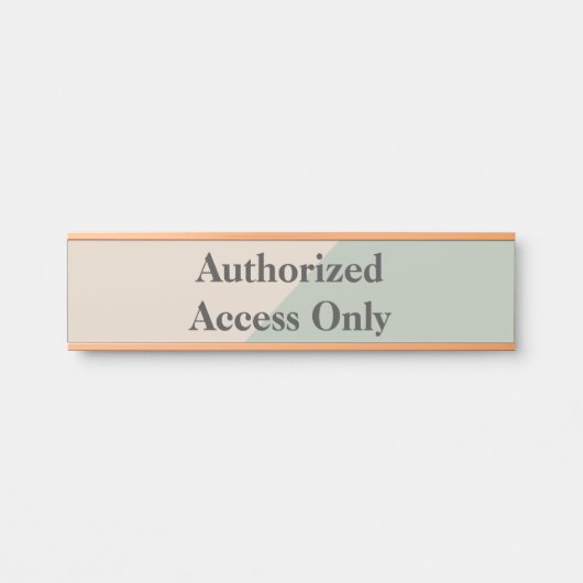 Staff Only Private Workspace Office Boundary サインプレート (正面)