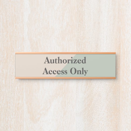 Staff Only Private Workspace Office Boundary サインプレート (正面)