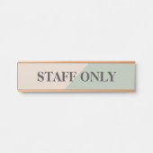 Staff Only Private Workspace Office Boundary サインプレート (正面)