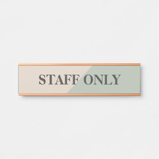 Staff Only Private Workspace Office Boundary サインプレート