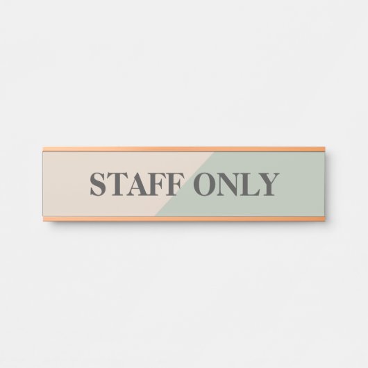 Staff Only Private Workspace Office Boundary サインプレート (正面)