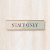 Staff Only Private Workspace Office Boundary サインプレート (正面)