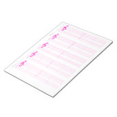 Staff & Ukulele Tab Paper – Printable Template ノートパッド (アングル)