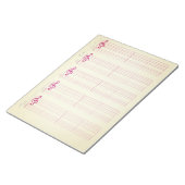 Staff & Ukulele Tab Paper – Printable Template ノートパッド (アングル)