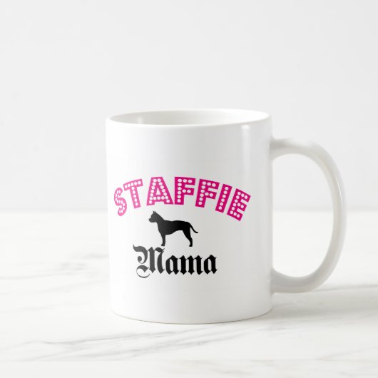 Staffieのママ コーヒーマグカップ (右)