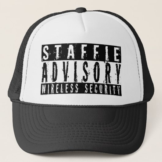 Staffieの諮問無線保証 キャップ (正面)