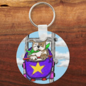 Staffieスマイル- ROLLERCOASTER – キーリング (正面)