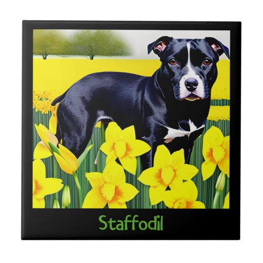 Staffodil - Staffy in the Daffodils タイル (正面)