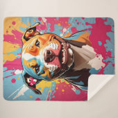 Staffordshire Birthday Fun シェルパブランケット (正面(横))