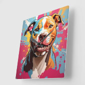 Staffordshire Birthday Fun スクエア壁時計 (傾斜)