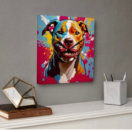 Staffordshire Birthday Fun スクエア壁時計