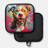 Staffordshire Birthday Fun 鍋敷き (正面/裏面)