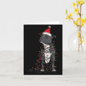 Staffordshire Bull Terrier Christmas Graphics Dog  カード (黄色い花)