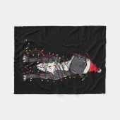 Staffordshire Bull Terrier Christmas Graphics Dog フリースブランケット (正面(横))