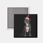 Staffordshire Bull Terrier Christmas Graphics Dog  マグネット (正面/裏面)