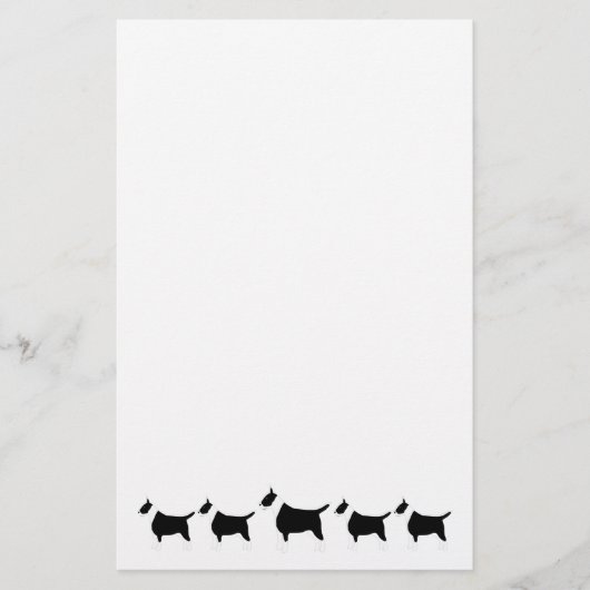 Staffordshire Bull Terrier Dog Design 便箋 (正面)