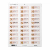 Staffordshire Bull Terrier Return Address Labels ラベル (フルシート)
