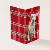 Staffordshire Dog Holiday Red Plaid Christmas (外部)