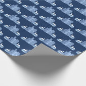 Staffordshire Greyhounds and Books Wrapping Paper ラッピングペーパー (角)
