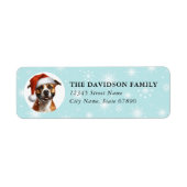 Staffordshire Terrier Return Address Labels ラベル (正面)