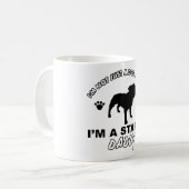 STAFFY犬のお父さんのデザイン コーヒーマグカップ (正面左)