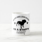 STAFFY犬のお父さんのデザイン コーヒーマグカップ (中央)