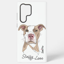 Staffy Love - Zani Mo Protection Samsung Galaxy S22 Ultraケース
