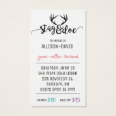 StagおよびDoeチケット (裏面)