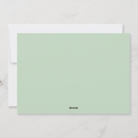 Stagとクリスマスツリーの水彩写真 シーズンカード (裏面)