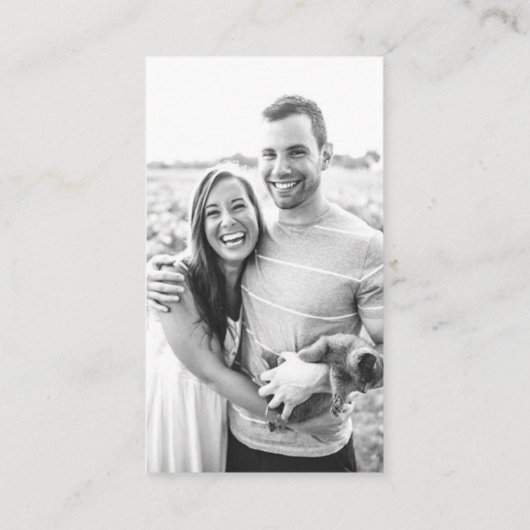 StagとDoeのチケット – 白のビアスタイン 名刺 (裏面)