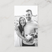 StagとDoeの写真チケット – ビールグラス（黒） 名刺 (裏面)