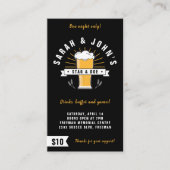 StagとDoeの写真チケット- Beer Stein on Black 名刺 (正面)