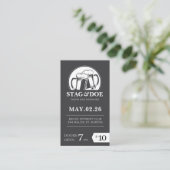 StagとDoeチケットクラシックビールパーティー 名刺 (スタンド正面)