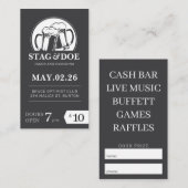 StagとDoeチケットクラシックビールパーティー 名刺 (正面/裏面)