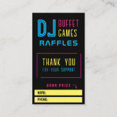 StagとDoeパーティー資金調達チケット 名刺 (裏面)