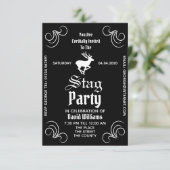 Stagパーティーお祝い招待状 招待状 (スタンド正面)