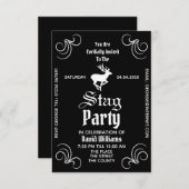 Stagパーティーお祝い招待状 招待状 (正面/裏面)