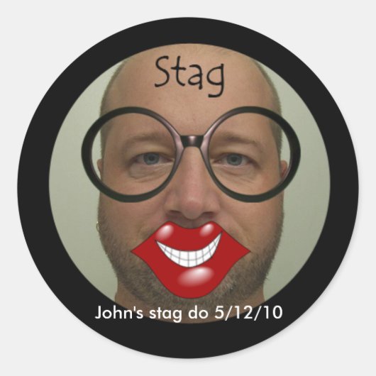 Stagパーティー ラウンドシール (正面)