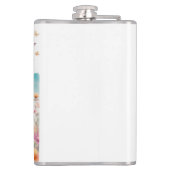 Stagヴィンテージ動物自然森林花アート フラスク (裏面)